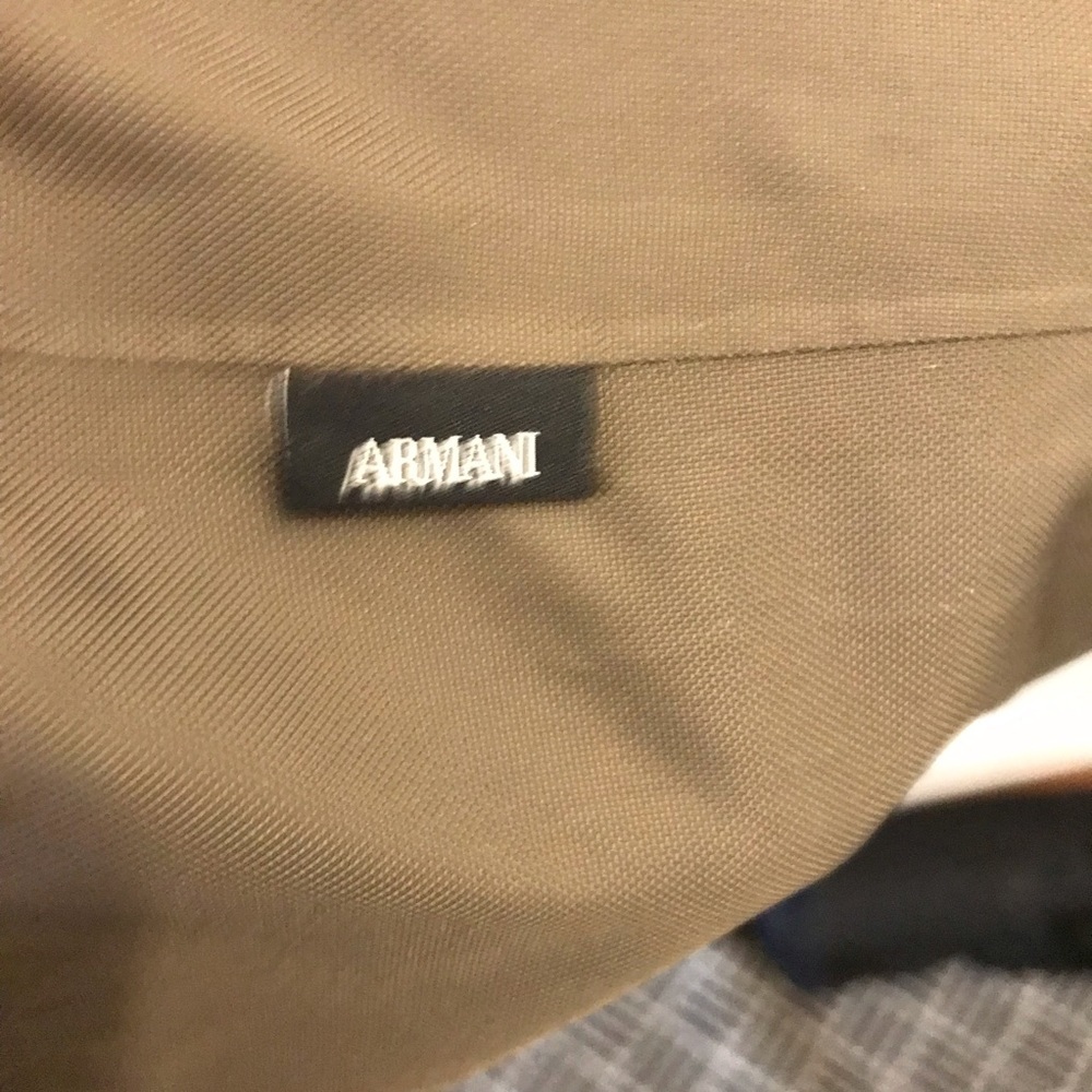 Armani Collezioni Rain Coat 42 brown green jacket - Picture 6 of 15